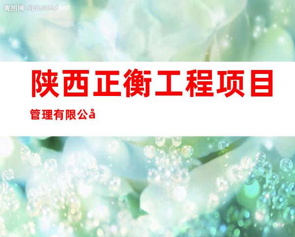陕西正衡工程项目管理有限公司甘肃分公司